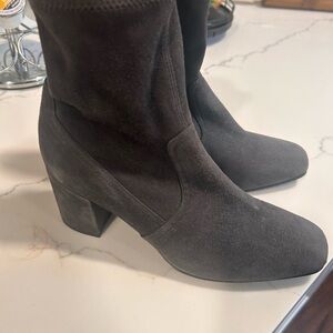 Aquatalia Black Suede Heeled Boots